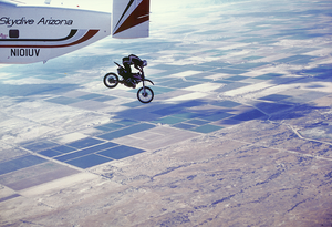 The day I woke up and rode a motorcycle out of a plane....